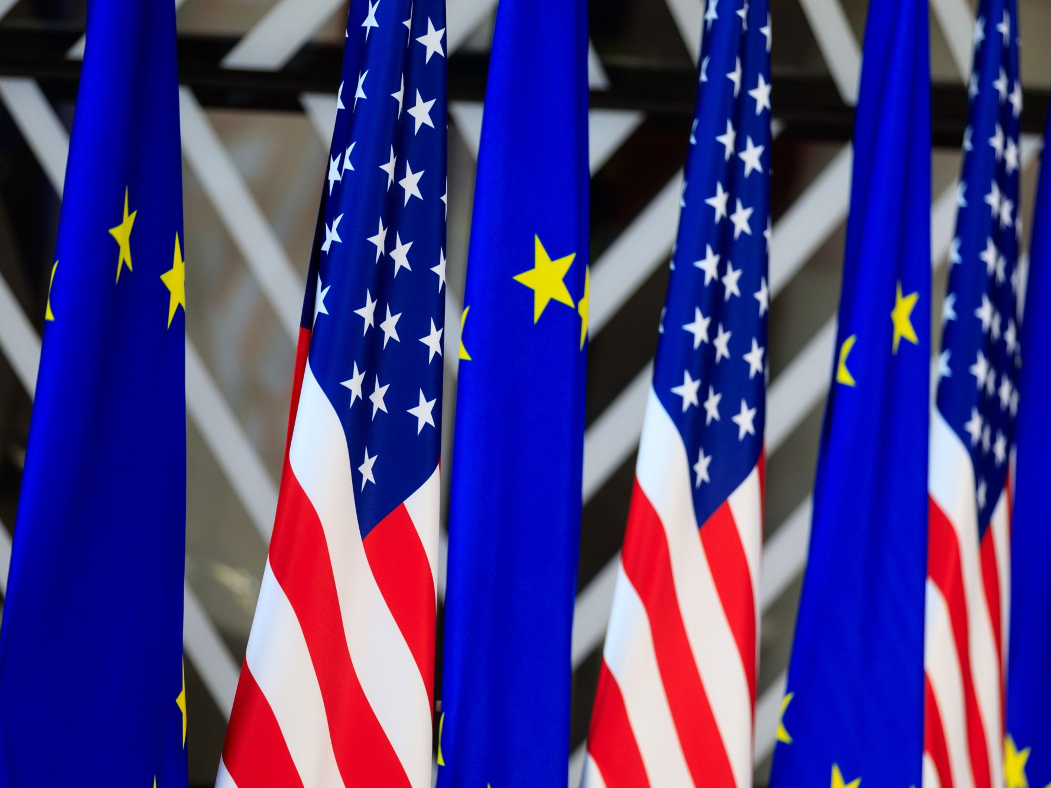 U.S. and EU flags