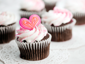 Valentine cupcakes