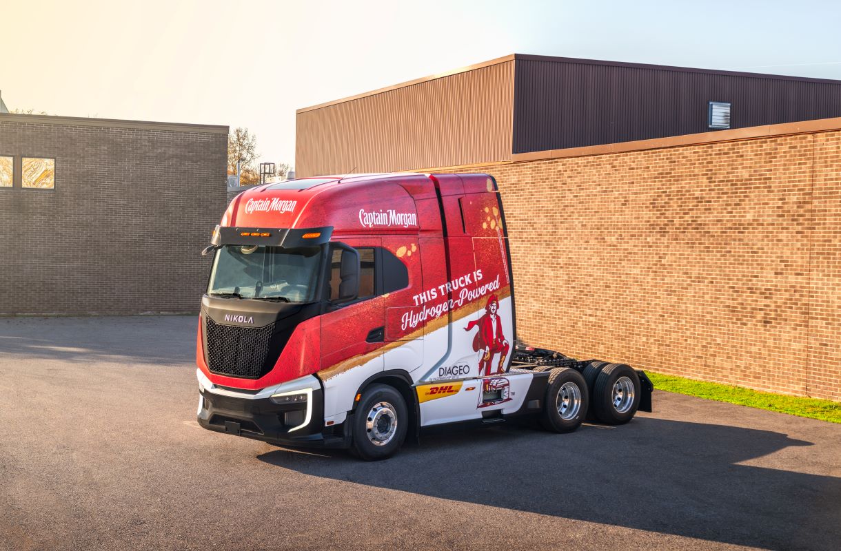 Dhl diageo hydrogen fuel cell truck dhl supply chain